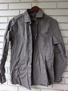 11 Men's Blue Cotton Casual Shirt