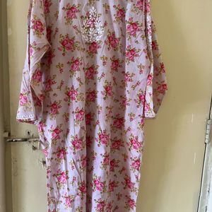Floral Print Kurta