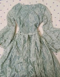 whimsical boho flutter sleve dress