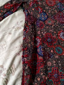 Boho Print Midi Dress(Stretchable)