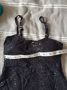 Sparkly Black Camisole Top
