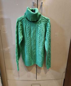 Max Green Turtleneck Sweater
