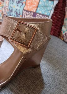 Stylish Rose Gold Strappy Heels