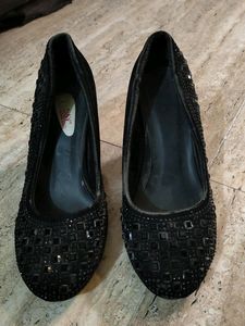Sparkly Black Heels