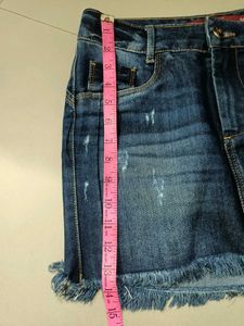 Denim Mini Skirt Like New Condition Size 28-30