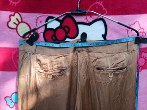 Brown Wide Leg Fromal trousers