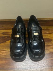 Black Patent Leather Loafers