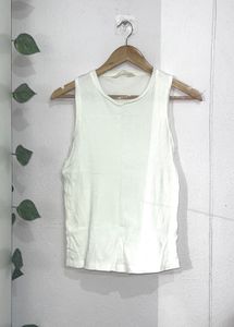 Cream Basic Tank Top