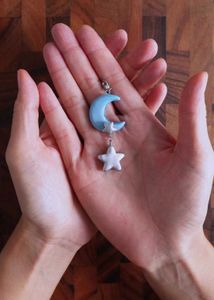 Cute Moon &amp; Star Charm