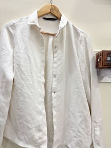 Elegant White Button-Up Blouse
