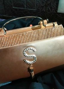 Golden Bridal purse