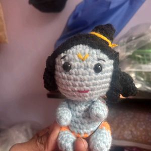 Handmade Crochet Krishna Doll