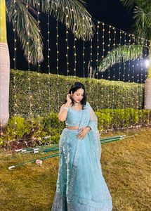 Elegant Blue Lehenga Choli Set