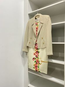 Pista Beige Embroidered Dress