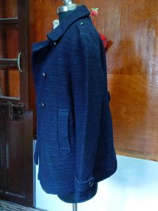 Navy Blue tweed coat