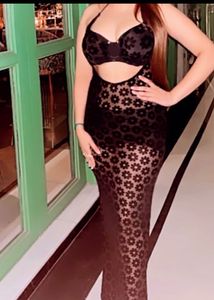 Elegant Black Floral Maxi Dress