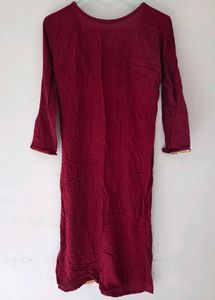 Maroon Kurta Set with Dupatta