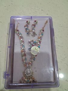 Completely New Necklace Set With Earring And Ring