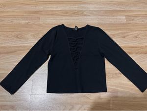 forever 21 Plunge Neck Top