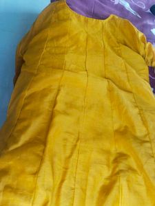 Yellow Embroidered Kurta Set with Dupatta