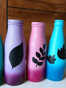 Hand-Painted Decorative Bottles Set😍
