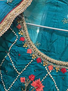 Beautiful Teal Embroidered Kurta Set