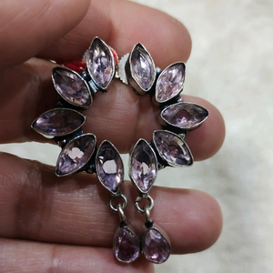 Silver look alike earing