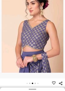 ♡PRICE DROP Lavender Ready To Wear Saree♡