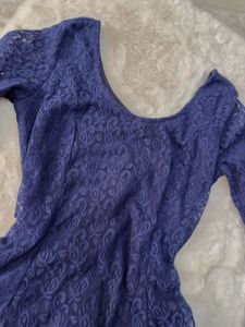 TOTALLY NEW Elegant Navy Lace Dress