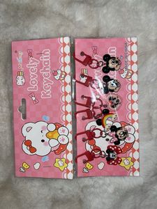 Cute Mickey Mouse Keychain Set