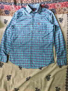 US polo blue checked shirt