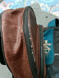 Stylish Brown Faux Leather Backpack