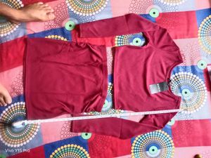 Elegant Maroon Bodycon Dress Set