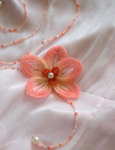 Beaded Flower Necklace