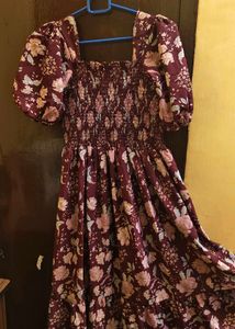 Chic Floral Print Midi Dress