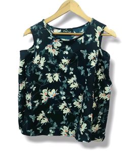 C&C Black Printed Top (Women's)