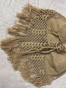 Boho Crochet Fringe Bikini Top