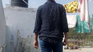 Striped Button-Up Shirt