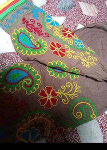 Embroidered Brown Salwar