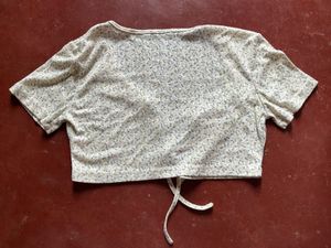 Cute Floral Crop Top