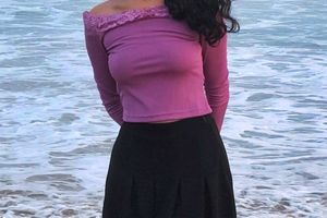 Cute Off-Shoulder Lace Trim Top