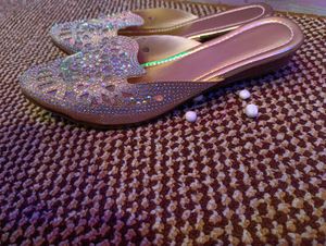 New Embellished Flat Mules