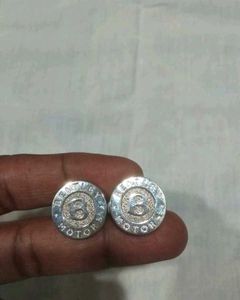 SILVER Bentley Motor Cap 'B' Original Cufflink
