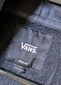 Black Vans Zip-Up Hoodie