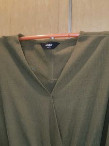 Olive Green Casual Dress