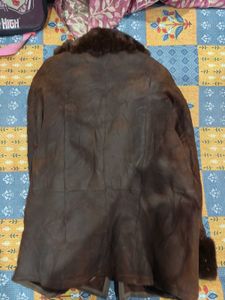 Vintage Brown Fur Lined Jacket