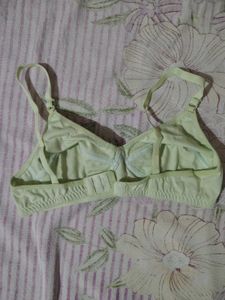 Comfortable Light Green Bra