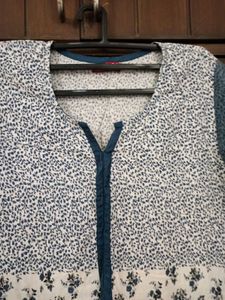 Floral Print Kurta