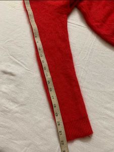 Red V-Neck Sweater