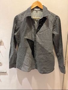 Chic Lace Details Button-Up Shirt